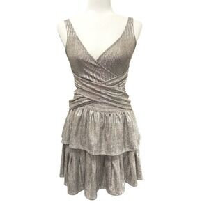 IRO‎ Paris Metallic Silver Knit Matching Set – IAMOVI Tank XXS + IMAMA Skirt XS